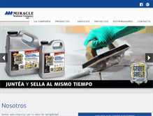 Tablet Screenshot of miraclemexico.com